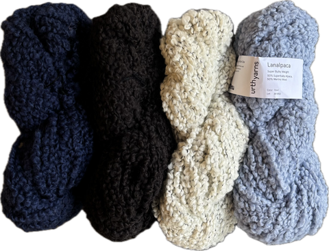 LANA ALPACA Stripe Panel Blanket