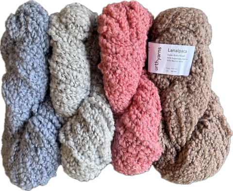 LANA ALPACA Stripe Panel Blanket