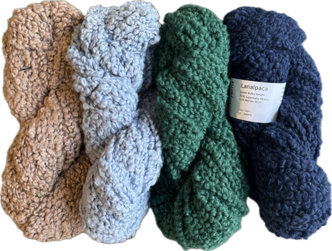LANA ALPACA Stripe Panel Blanket