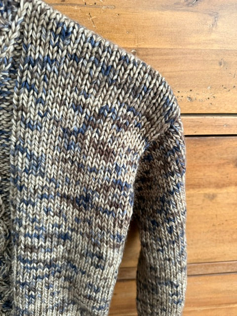 The Suave Cable Sweater Kit (made with Araucania Suave doubled)