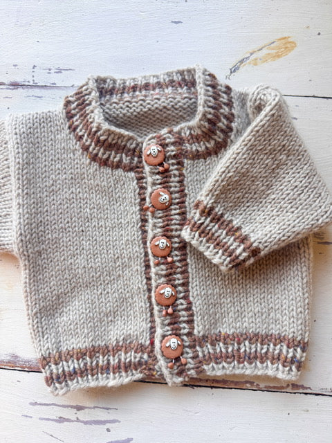Baby and Child DK Weight Cardigan and Hat Pattern
