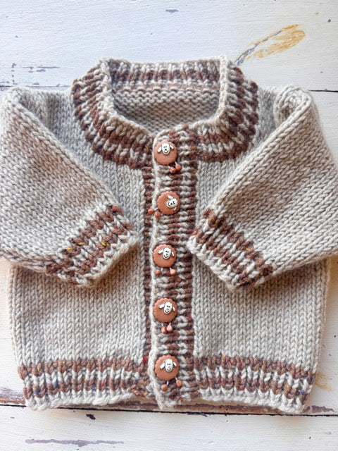 Baby and Child DK Weight Cardigan and Hat Pattern