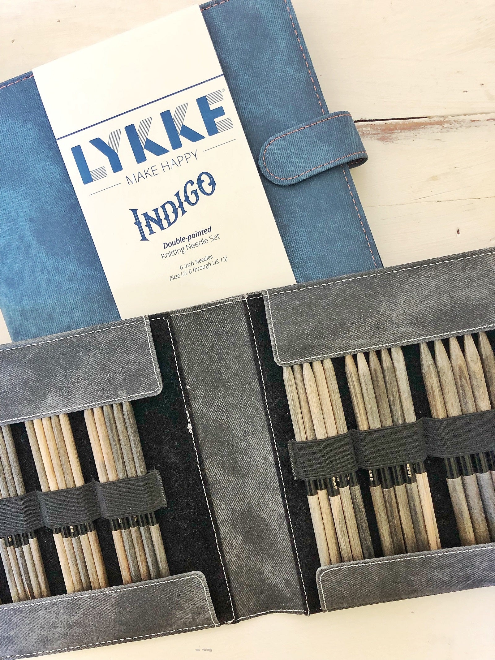 LYKKE - Umber 6 Double-Pointed Knitting Needle Set US 6-13