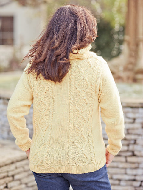 Ron's Cable Shawl Collar Cardigan Pattern