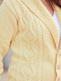 Ron's Cable Shawl Collar Cardigan Pattern