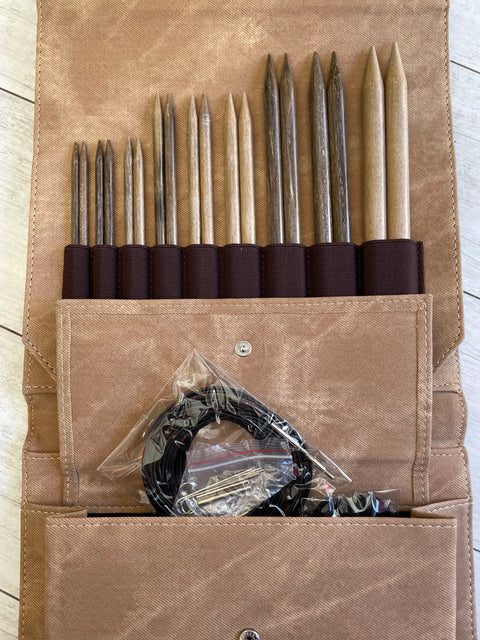 Lykke Driftwood LONG Interchangeable Circular Knitting Needle Set